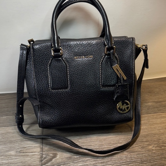 Michael Kors Handbags - Michael Kors Black Textured Satchel